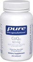 Pure Encapsulations CoQ10 60 mg | 에너지, 산화제, 뇌 및 세포질 건강, Cognition 및 심혈관 지원을위한 Coenzyme Q10 보충 | 250 캡슐