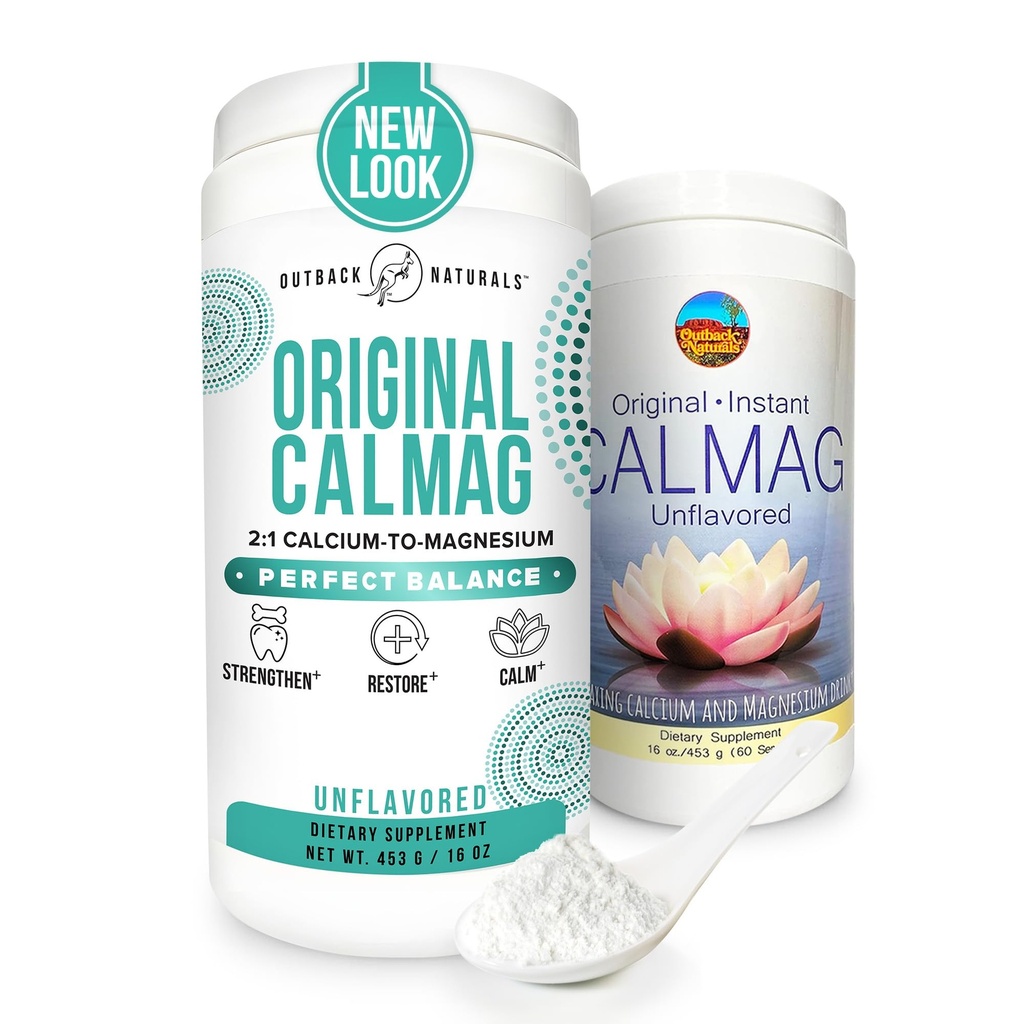 높은 흡수 2:1 CalMag 칼슘 마그네슘 구연산염 보충교재, 칼슘 Gluconate 분말, 지원 긴장 기복, 수면 & 뼈 힘 무기물 음료, 불타지 않는 16.5 oz (포장 1)