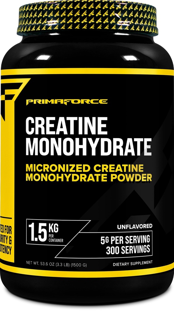 Primaforce 크레아틴 Monohydrate 보충교재 – 1.5 KG - 미크론 분말