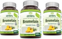 허브 Secrets Bromelain 500 Mg 120 정제 보충 | 팩 3 | Non-GMO | 글루텐 프리 | 미국에서 제작