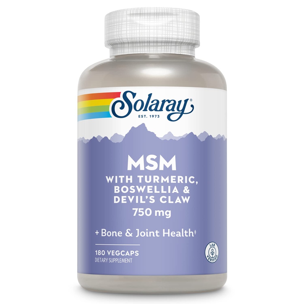 Solaray MSM 캡슐, 750 mg, 180 조사