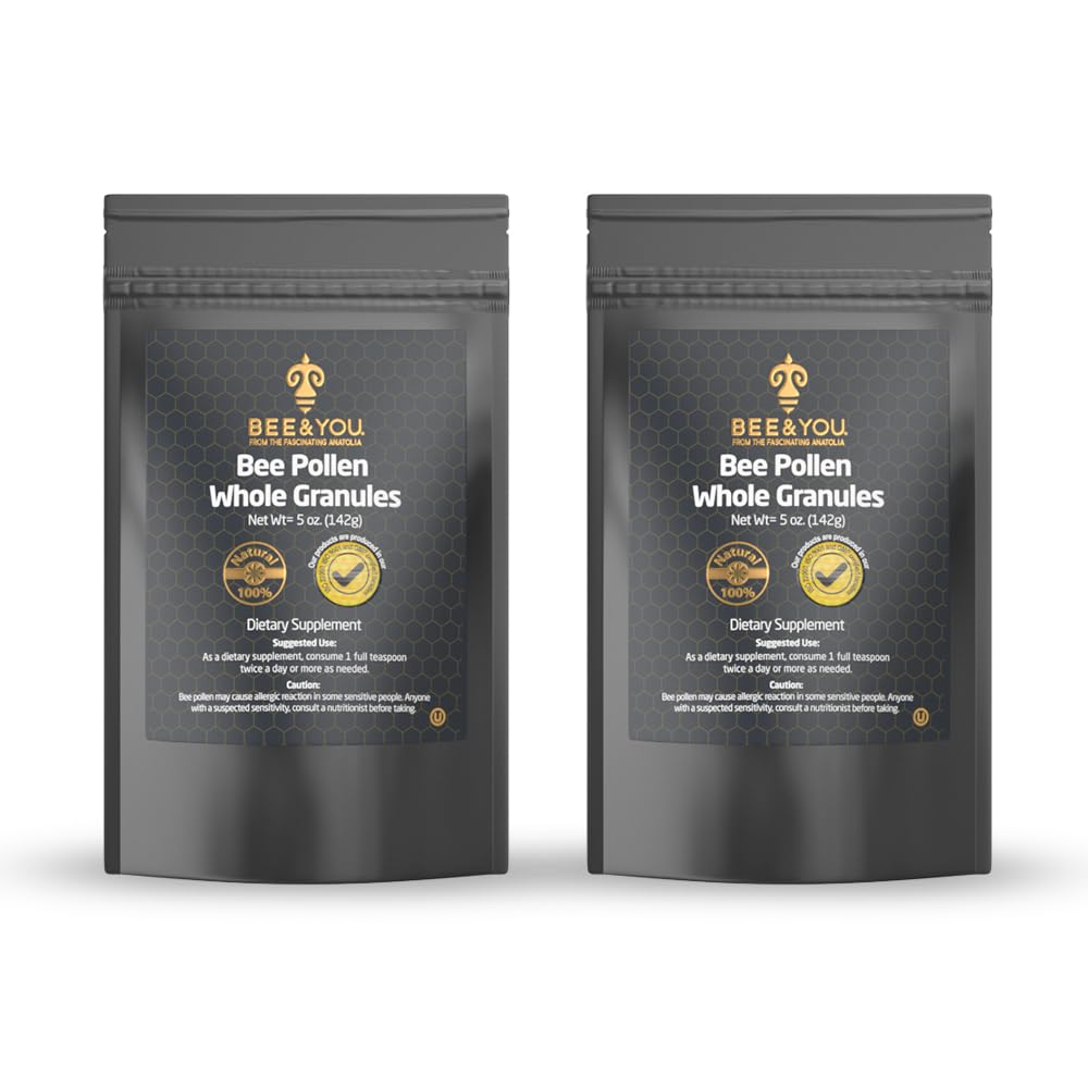 꿀벌과 당신 - 100% 자연적인 & 익지않는 꿀벌 꽃 과립, 꿀벌 꽃 보충교재, 자연적인 Superfood, 아미노산, 산화 방지제, 효소, 비타민 B, Paleo, Keto, 글루텐, 성인 | 2의 Oz 팩