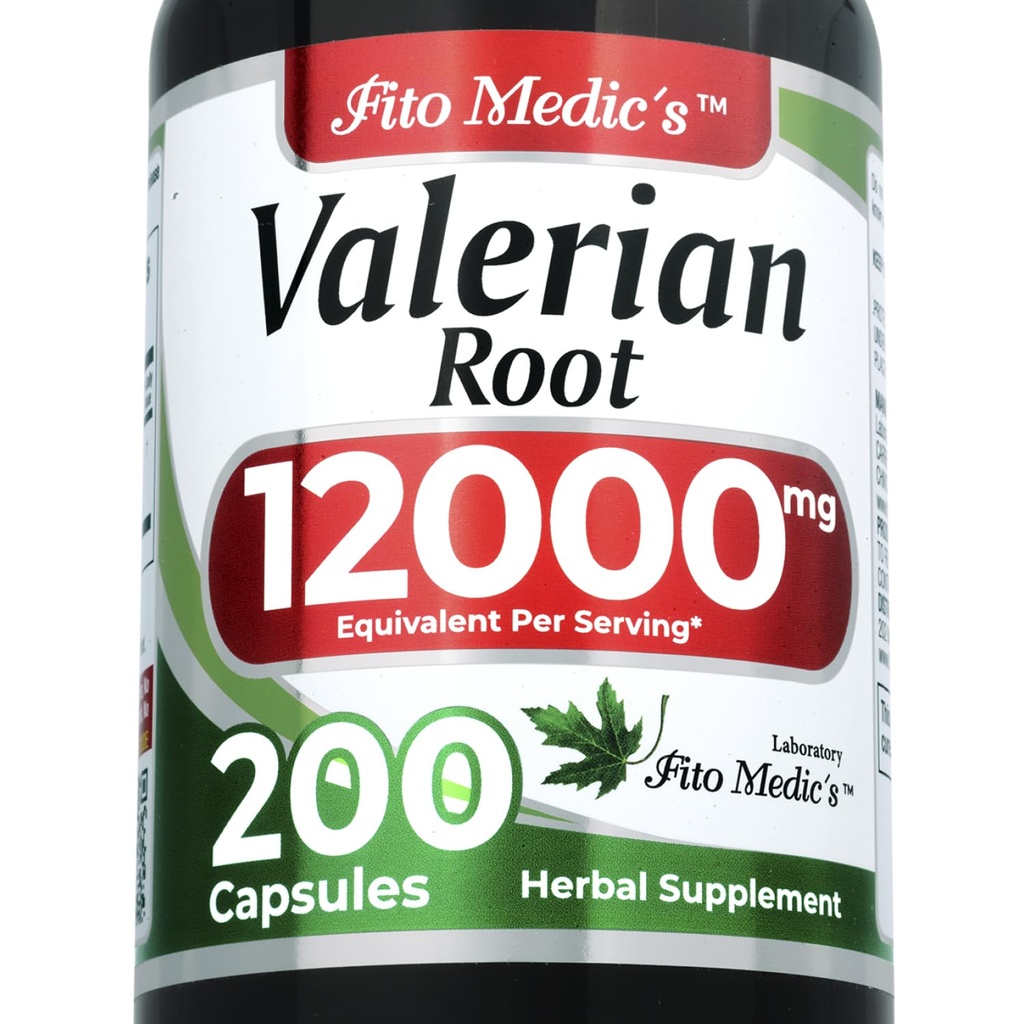 FITO MEDIC'S Lab | 발레단 뿌리 캡슐 |200 캡슐 |12000 mg | 발레단 뿌리 추출물 | 농축 추출물 |초고 흡수