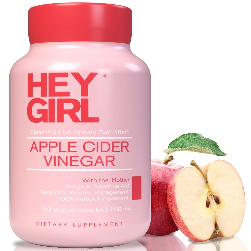 Apple Cider Vinegar 캡슐 with The Mother - 2160mg Apple Cider Vinegar 알약 Cayenne Pepper - Detox Cleanse, Keto, Digestion & Bloating를 위한 어머니와 120 Vegan ACV 캡슐