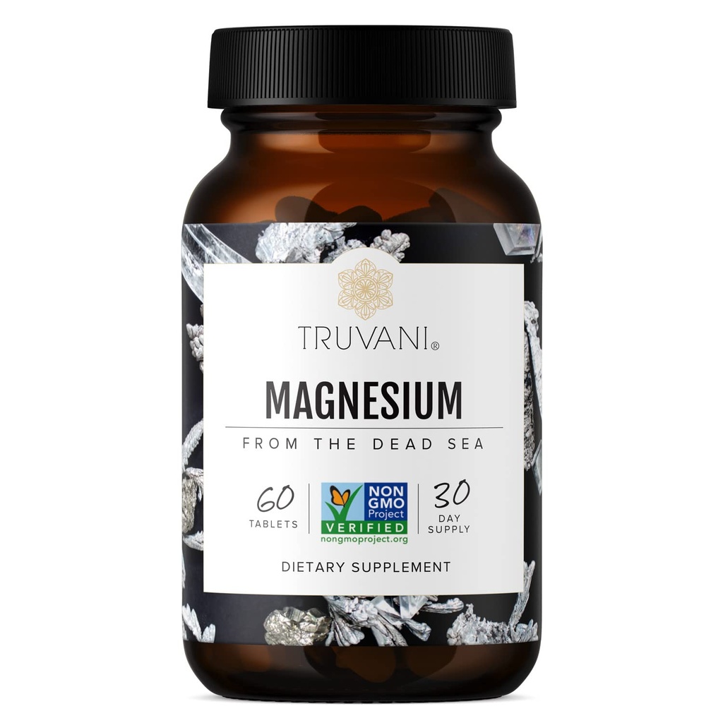 Truvani 마그네슘 400mg 산화물 정제 | 60의 정제 | 지원 Calm 및 수면, 건강한 뼈, 근육 건강, 소화 건강 | 비 GMO, Vegan 알약