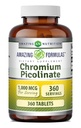 Amazing Formulas Chromium Picolinate 1000 Mcg | 태블릿 보충 | Non-GMO | 글루텐 프리 | 미국 (1 팩 | 360 개)