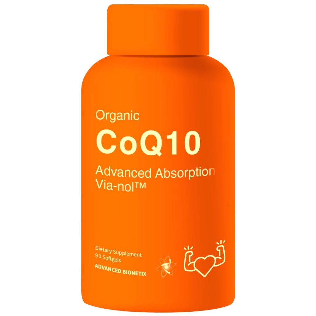 진보된 Bionetix 진보된 흡수 200mg CoQ10 w/Black 고추 추출물. 90 Softgels. 산화 보충교재, 심장 & 관 건강, 뇌 건강, 유기, 글루텐 자유로운, 에너지 생산