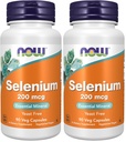 지금 보충 교재, 셀렌 (L-Selenomethionine) 200 mcg, 필수 무기물 *, 90 Veg 캡슐 (2의 포장)