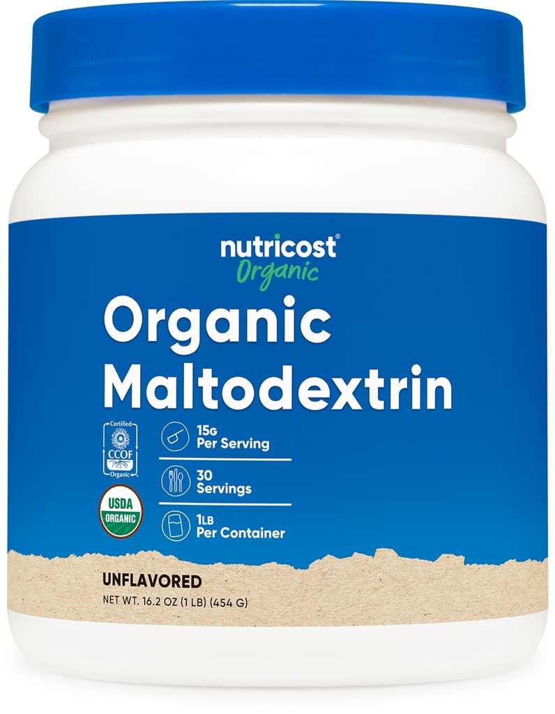 Nutricost 유기 Maltodextrin 분말 1lb - 글루텐 무료, 비 GMO