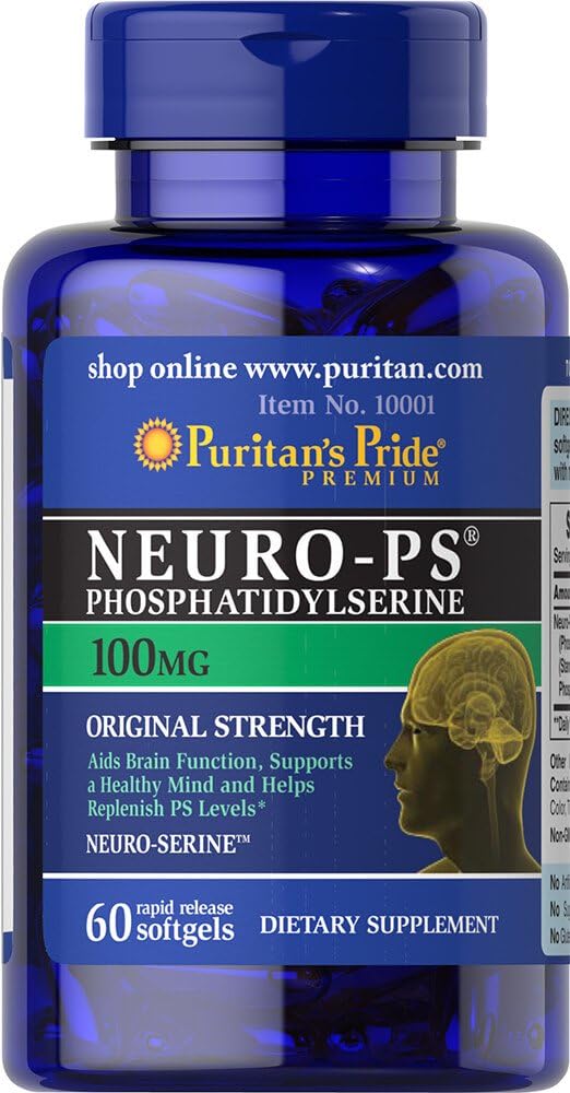 Puritan의 Pride Neuro-PS (Phosphatidylserine) 100 mg-60 Softgels