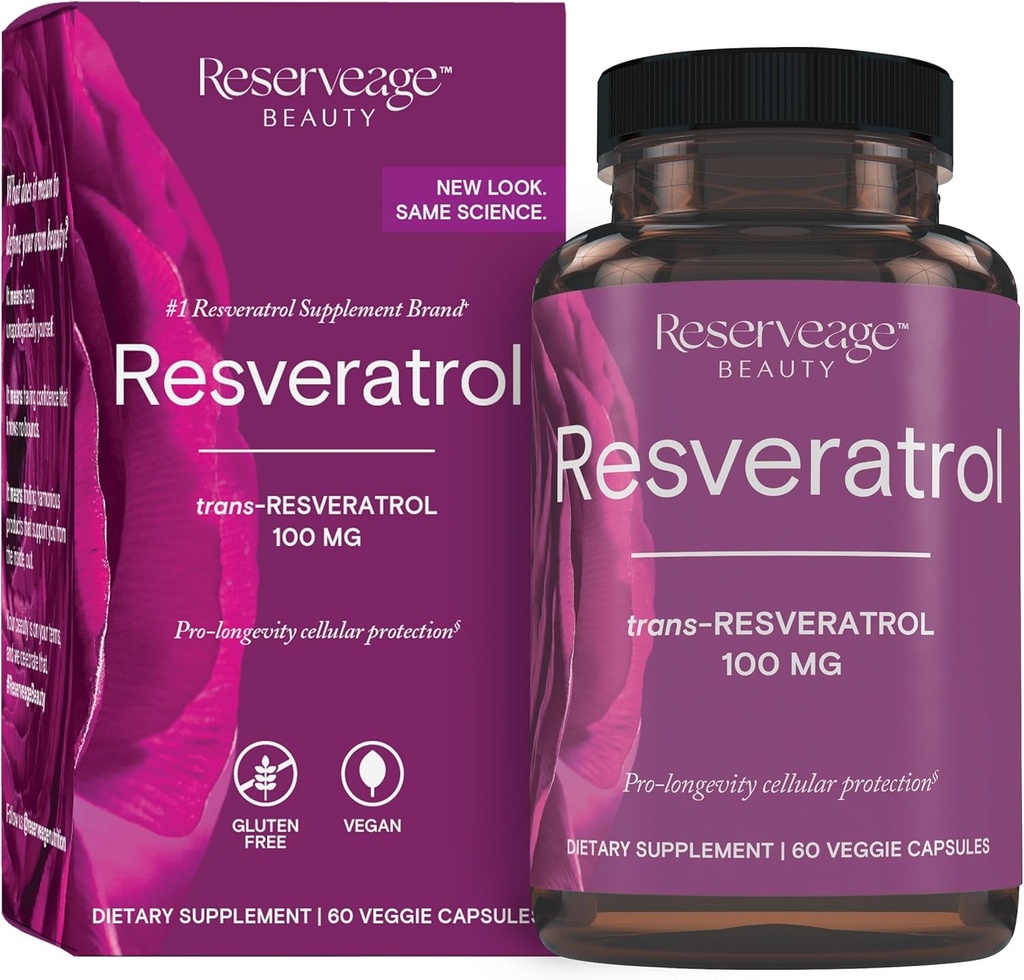 예비 품목 아름다움, Resveratrol 100 mg의 심장과 세포질 건강을 위한 산화 방지제 보충교재는, 건강한 노후화 및 면역 체계, Paleo, Keto의 60의 캡슐 (60의 서빙)를 지원합니다