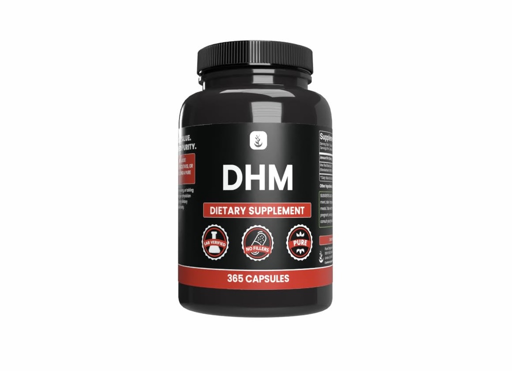 PURE ORIGINAL INGREDIENTS DHM, (365 캡슐) 마그네슘 또는 쌀 필러 없음, 항상 순수, 실험실 검증