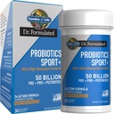 생명 박사의 정원 공식화된 스포츠 Probiotics 소화 보충교재, 여성 & 남자를 위한 유기 Prebiotics, 임상적으로 장식된 심황 Curcumin, 50억 CFU의 Gut 건강, Acidophilus, 30ct