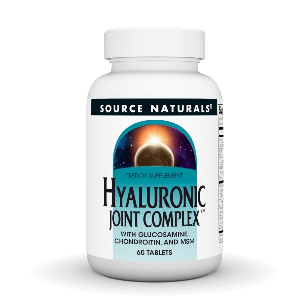 Source Naturals Hyaluronic Joint Complex with Glucosamine, Chondroitin & MSM Extra Strength - 60 정제