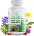 우유 이틀 보충교재, 간결 Detox & 수선 공식, Artichoke, L-Ergothioneine, 간결 & 산화를 억제하는 120 캡슐을 가진 16에서 1 초본 간결 지원 알약