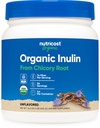 Nutricost 유기 Inulin 분말 1LB (454 그램) 봉사 당 섬유의 7개 그램 - Chicory 뿌리에서 - 증명된 USDA 유기