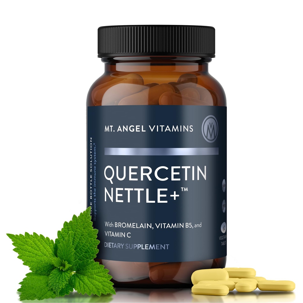 산. 천사 비타민 Quercetin Nettle+ - 지원 알레르기 웰빙 & Sinus 건강, Bromelain를 가진 Quercetin를 특색짓는, 미국, 60의 정제에게서 한 cGMP에 의하여 증명되는, CGMP