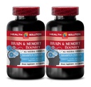 뇌 및 메모리 - BRAIN 및 MEMORY BOOSTER - 처리 속도, 마음 명확성 및 초점 보충, 마음과 기억 지원 보충, 기억 뇌 보충, 청소년 두뇌 - 2B 120 모자