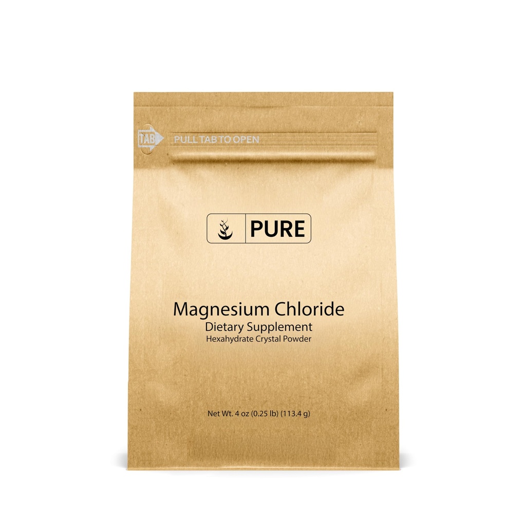 순수한 본래 성분 마그네슘 염화물 (4oz) 구두 보충교재, 수정같은 분말, 마그네슘 보충교재, 음식 급료