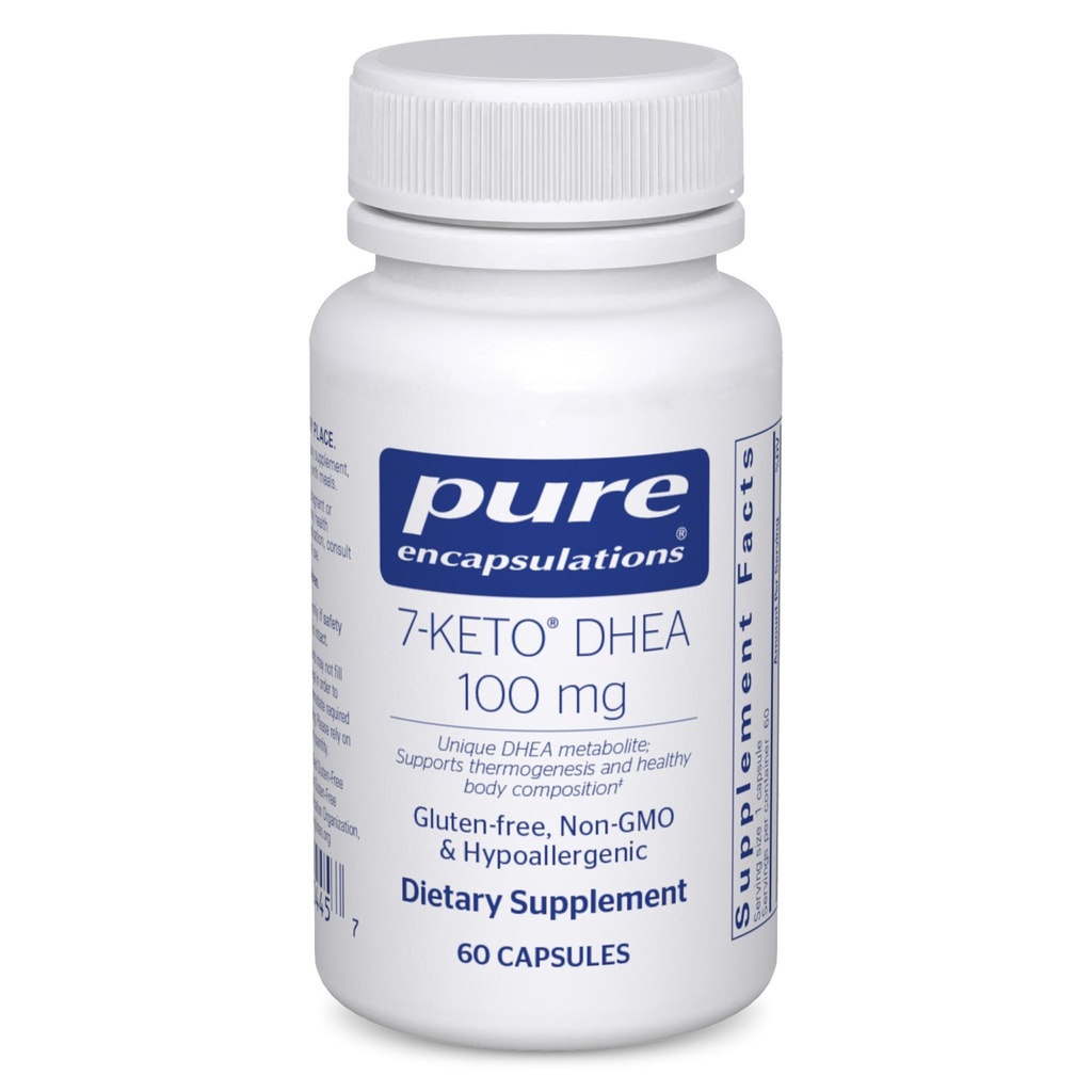 Pure Encapsulations 7-Keto DHEA 100 mg | Thermogenesis와 건강한 몸 구성을 지원하는 유일한 DHEA 대사 보충교재 * | 60의 캡슐