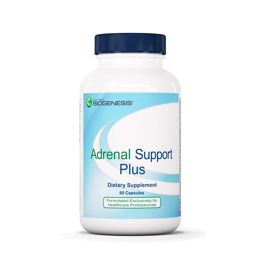 Nutra Biogenesis Adrenal Support Plus - 여성 및 남성, Pregnenolone, DHEA 및 허브, Energy & Focus Support - 60 캡슐에 대한 Adrenal 지원 보조제