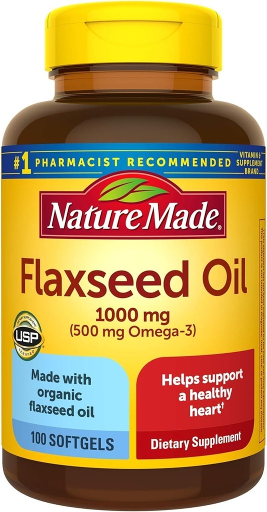 성격은 Flaxseed 기름 1000 mg의 물고기 자유로운 Omega 3 보충교재, 심장 건강 지원을 위한 규정식 보충교재, 100 Softgels, 100 일 공급을 만들었습니다