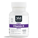 전체 식품 시장의 365, 비타민 K 120 MCG, 100 정제