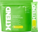 Xtend XTEND Healthy Hydration | 슈페리어 히드라이즈 파우더 패킷 | 전자 음료 믹스 | 스포츠용 NSF 인증 | 28 스틱, 레몬 라임