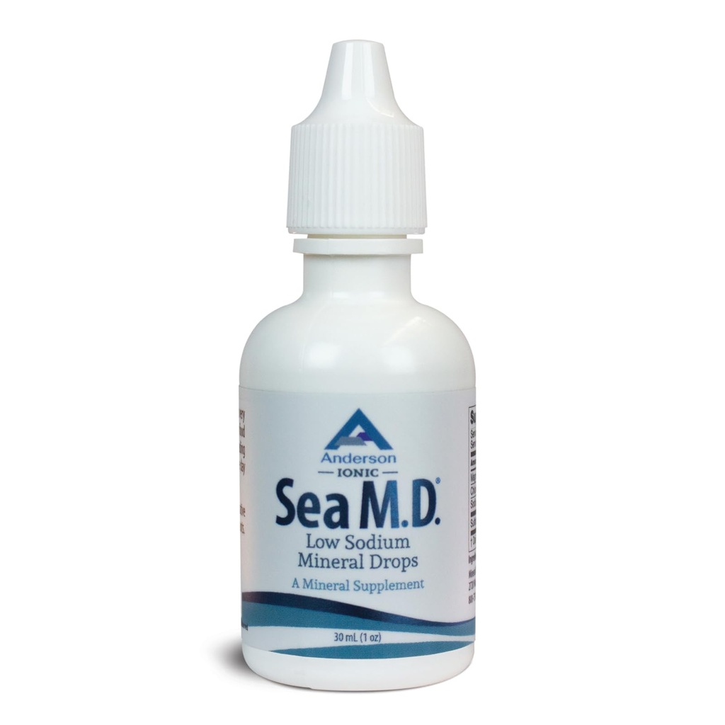 Anderson Sea M.D. 집중된 추적 무기물 하락, Ionic Electrolyte 마그네슘 보충교재, 근육 크림, 액체 마그네슘 및 추적 무기물에 있는 원조, 쉬운 (1개의 Ounce)