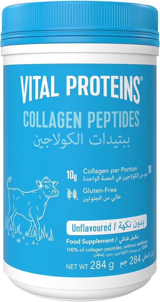 Vital Proteins, Unflavored 교원질 펩티드, 10 Oz (284gm)