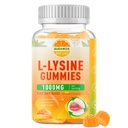 L-Lysine Gummies 1000 mg, 입술 & 구두, 성인 & 아이를 위한 Chewable L Lysine Gummies, Boost Immune & Collagen, Non-GMO, Vegan, 글루텐 자유로운 - 60 조사를 위한 면역성이 있는 지원을 가진 찬 보충교재