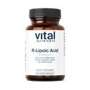 Vital Nutrients R-Lipoic Acid | Active Alpha-Lipoic Acid 산화 방지제 | 건강한 대사와 에너지를위한 ALA 보충 | 글루텐, 낙농장, 소이 프리 | Non-GMO | 60 캡슐