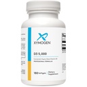 XYMOGEN D3 5000 - Bioavailable 비타민 D3 5000 IU (125 mcg) - 면역력, 뼈 + 심장 건강 (180 Softgels)를 지원하는 높은 힘 비타민 D 보충교재