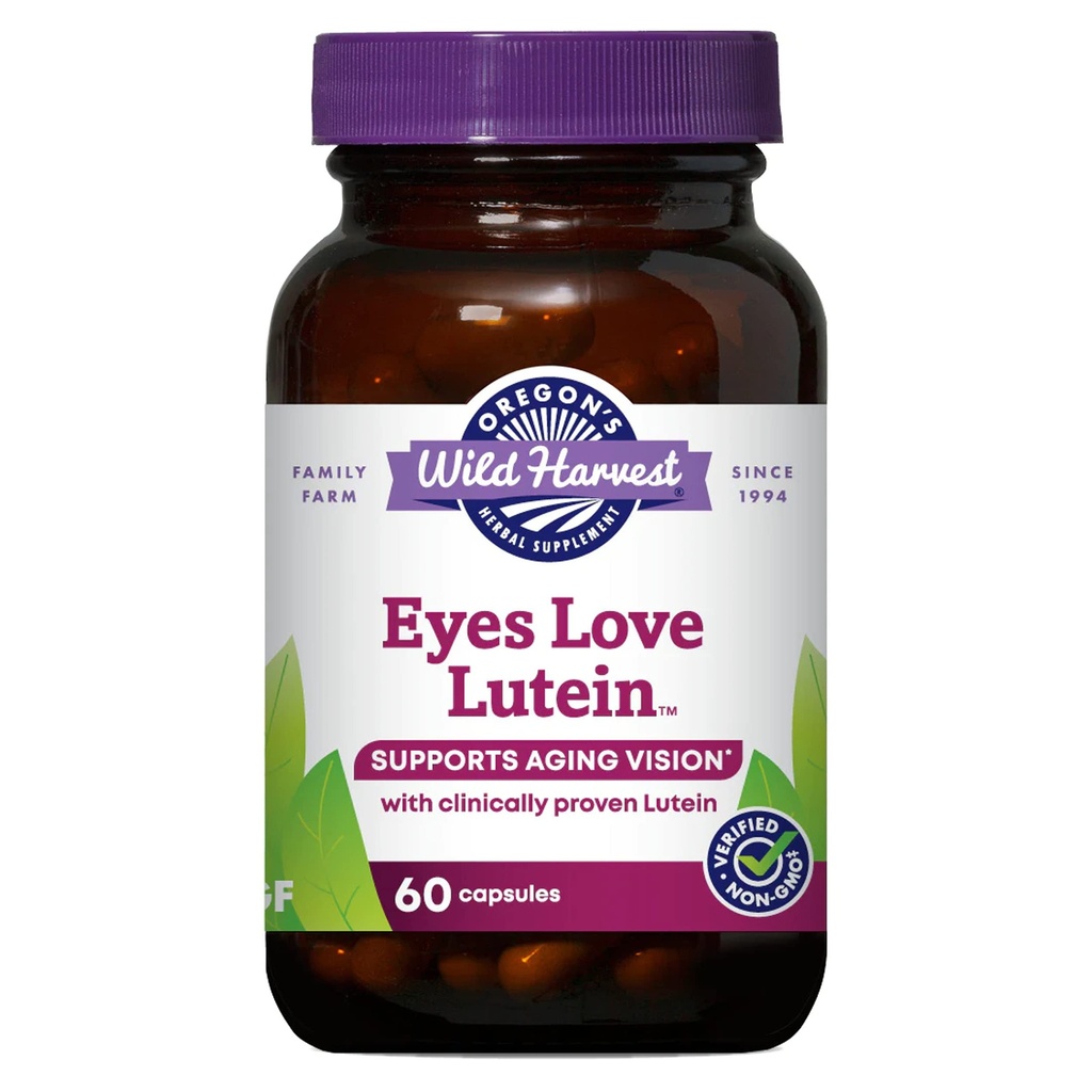 Oregon의 Wild Harvest Eyes Love LuteinTM 캡슐, 비 GMO 유기 초본 보충 교재, 60 조사
