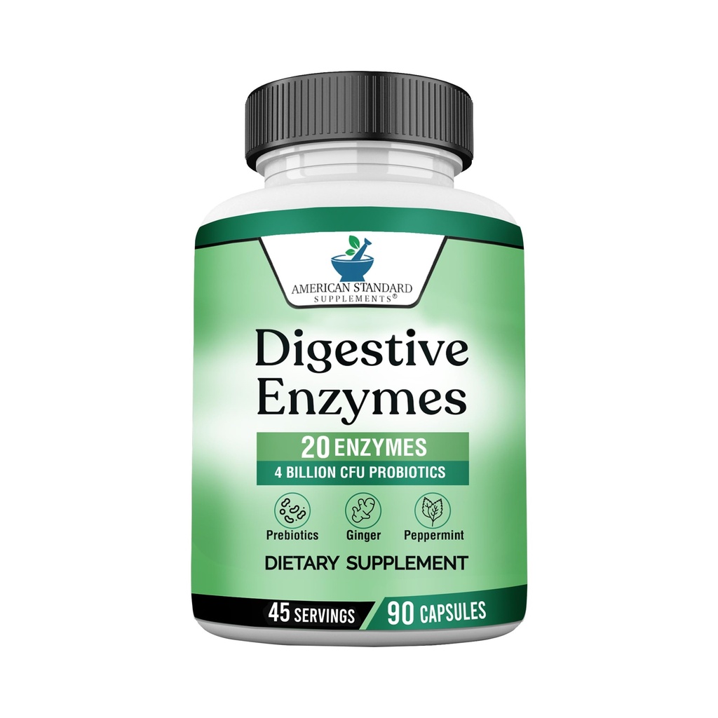 소화 Enzymes Plus Probiotics & Prebiotics, 120 Veggie 캡슐, 아밀라제, Bromelain, Papain, Lipase, Lactase, Protease, Papain, Cellulase, Vegan & Gluten 무료, 2 개월 공급