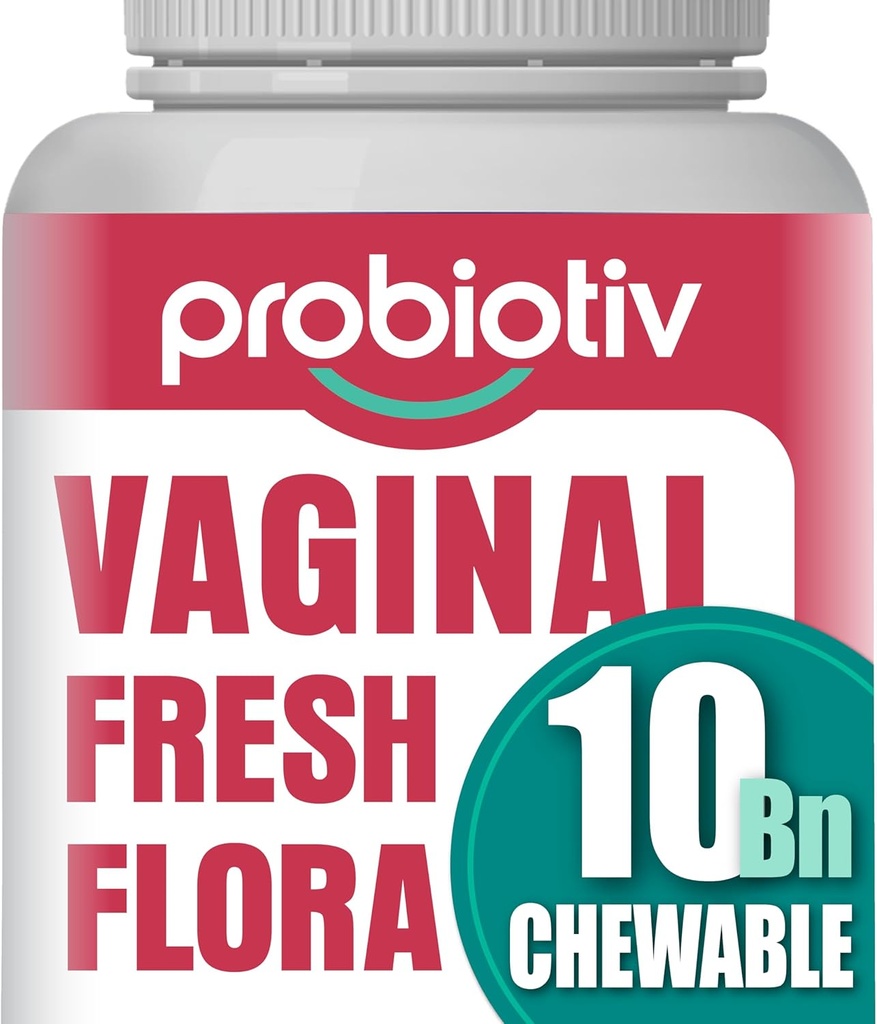여성 10 억 CFU + 유기 Prebiotics를위한 질 프로 바이오 틱스 - 질 건강을 지원, Vaginal pH 밸런스 유지 & Feminine Freshness, Strawberry-Flavored 정제 촉진