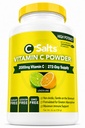 C-Salts 비타민 C 분말 보충교재 - 100% Immune 지원을 위한 순수한 높은 복용량 버퍼레이트 비타민 C 분말 - 유기, 설탕 자유로운, Vegan, 비 GMO, Stomach-Friendly, 레몬 Lime 26oz