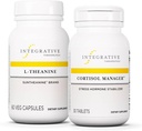 Cortisol Manager, 30 Tablets & L-Theanine, 60 Capsules와 통합 치료 번들 - Ashwagandha* - L-Theanine을 사용하여 스트레스 지원을위한 Cortisol Manager