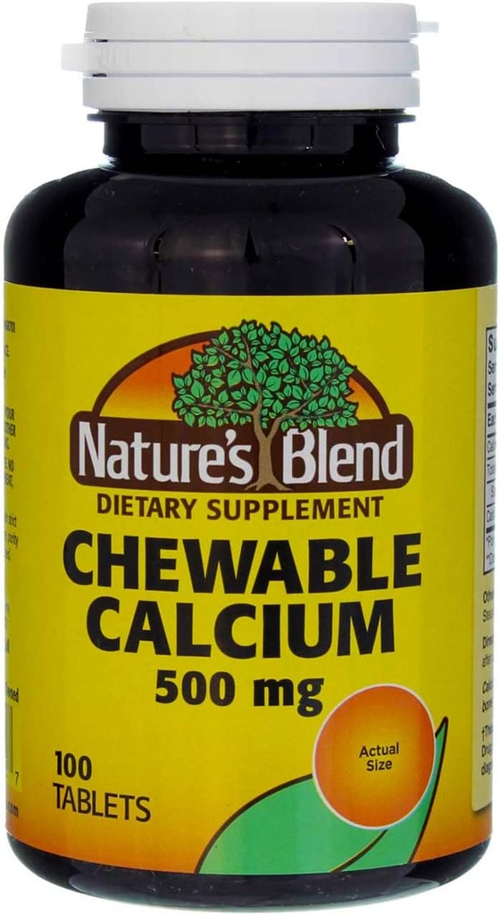 자연의 혼합 유황 칼슘 500 mg, 100 정제 (포장 5)