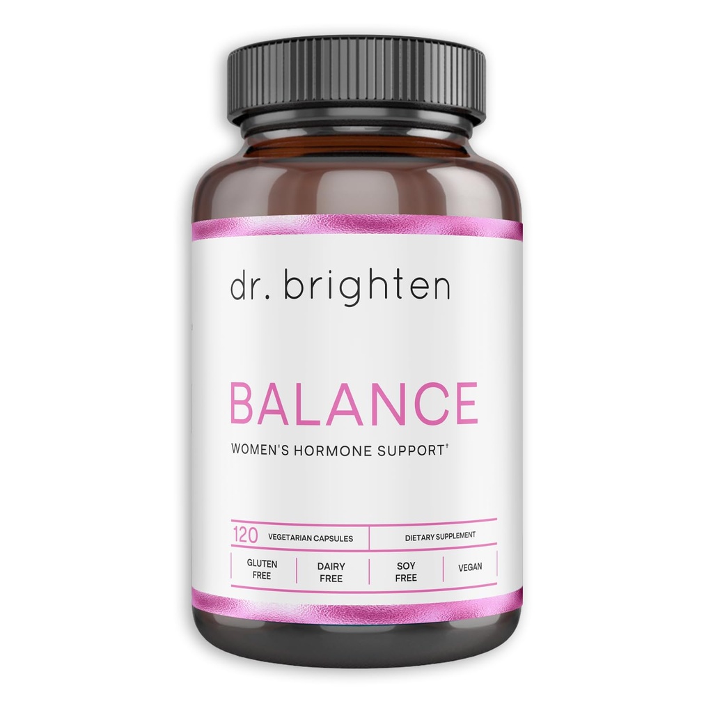 Dr. Brighten Balance - Chasteberry와 DIM 여성 호르몬 균형 - Hormonal Acne, Period Issues, & PMS - Vegan, Non-GMO 대상