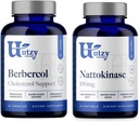 Utzy Naturals 대사 지원 번들 | Nattokinase 100 mg 및 Berbecol 500 mg