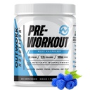 아웃 워크 영양은 남성 및 여성을위한 운동 - 크레아틴없이 Nootropic Pre Workout, Taurine Rhodiola Citrulline Malate Beta Alanine Caffeine (블루 라즈베리)와 사전 운동 분말