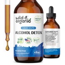 Wild & Organic Alcohol Detox Drops - 우유 이틀, Chanca Piedra Stone과 함께 라이브 & Kidney Cleanse & Kidney Cleanse - Vegan, No Sugar & 첨가제 - 4 fl oz