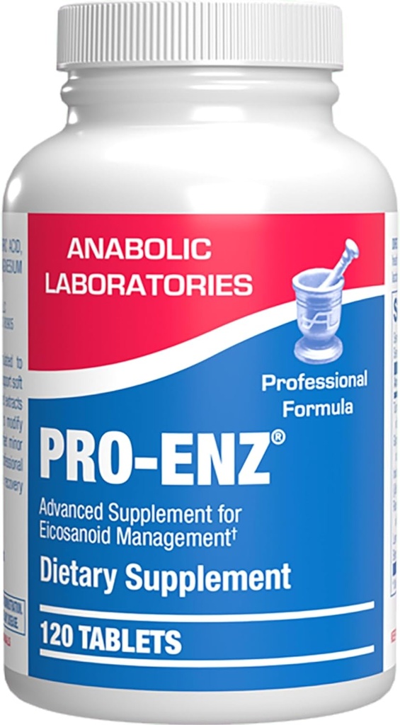 Pro ENZ 합동 지원 보충교재 - Proteolytic 효소 (120 봉사)를 가진 Eicosanoid 관리 플러스 합동 & Cartilage Mobility 및 안락 지원을 위한 임상 공식 심황 Boswellia 보충교재