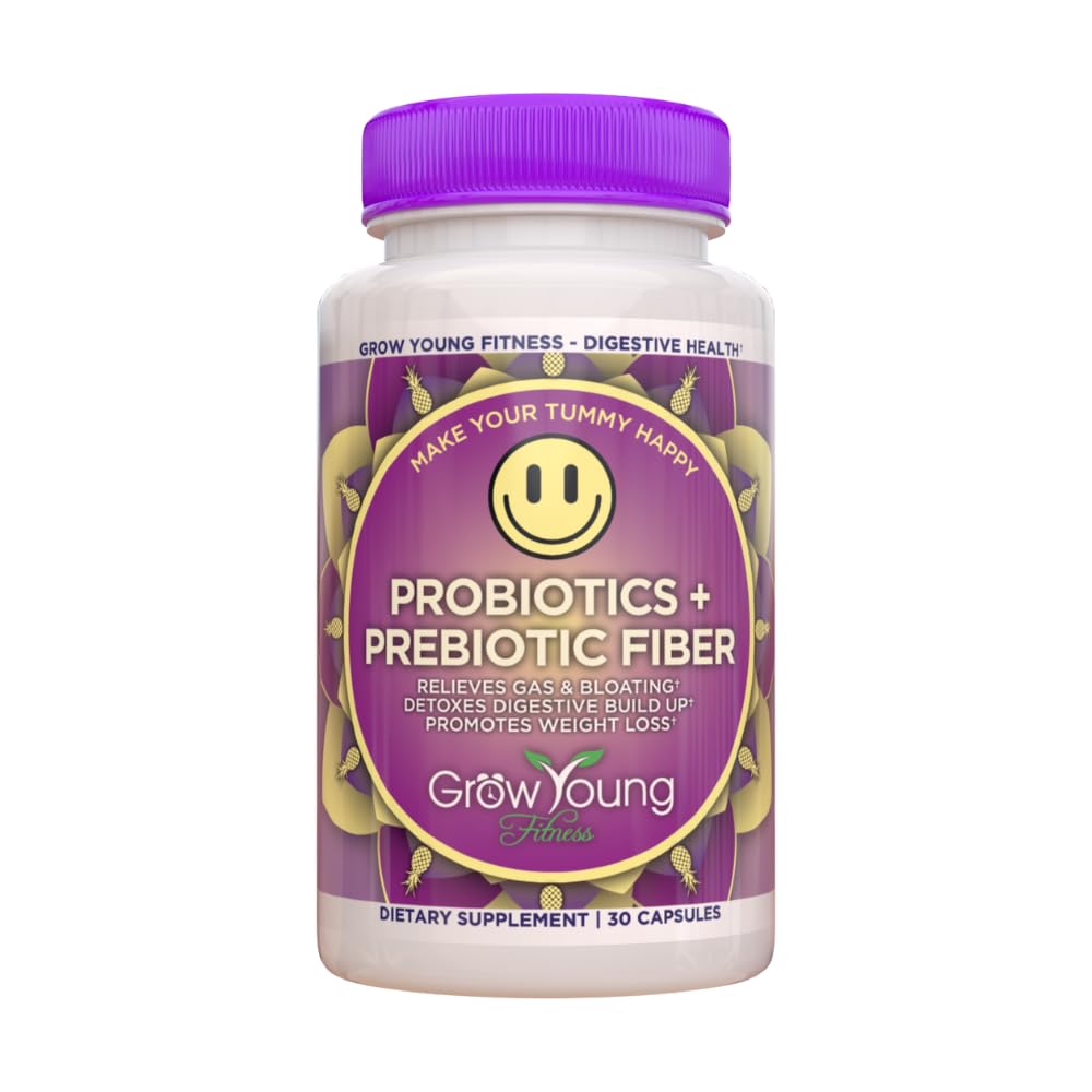 Young Fitness Daily Probiotic + Prebiotic Fiber Supplement 성장, 소화 건강 지원 (1 팩, 30 인분)