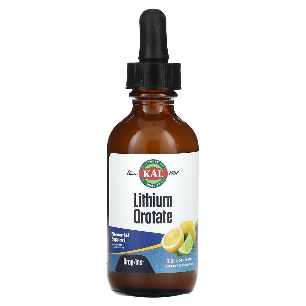 리튬 앵무새 드롭, 레몬 라임, 2 fl oz (59 ml), KAL