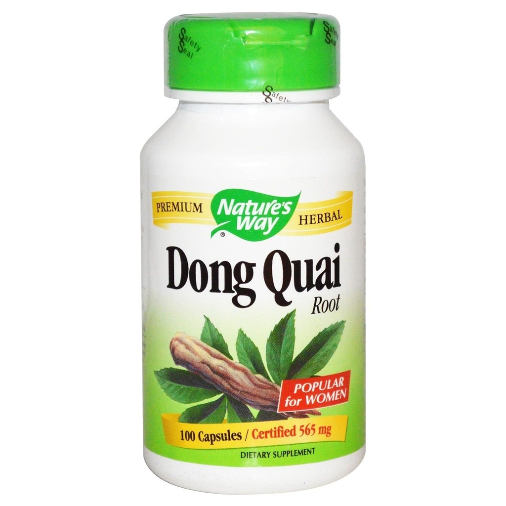 자연 방법 Dong Quai 뿌리 캡슐, 565 Mg - 팩 당 100 - 케이스 당 3 팩.