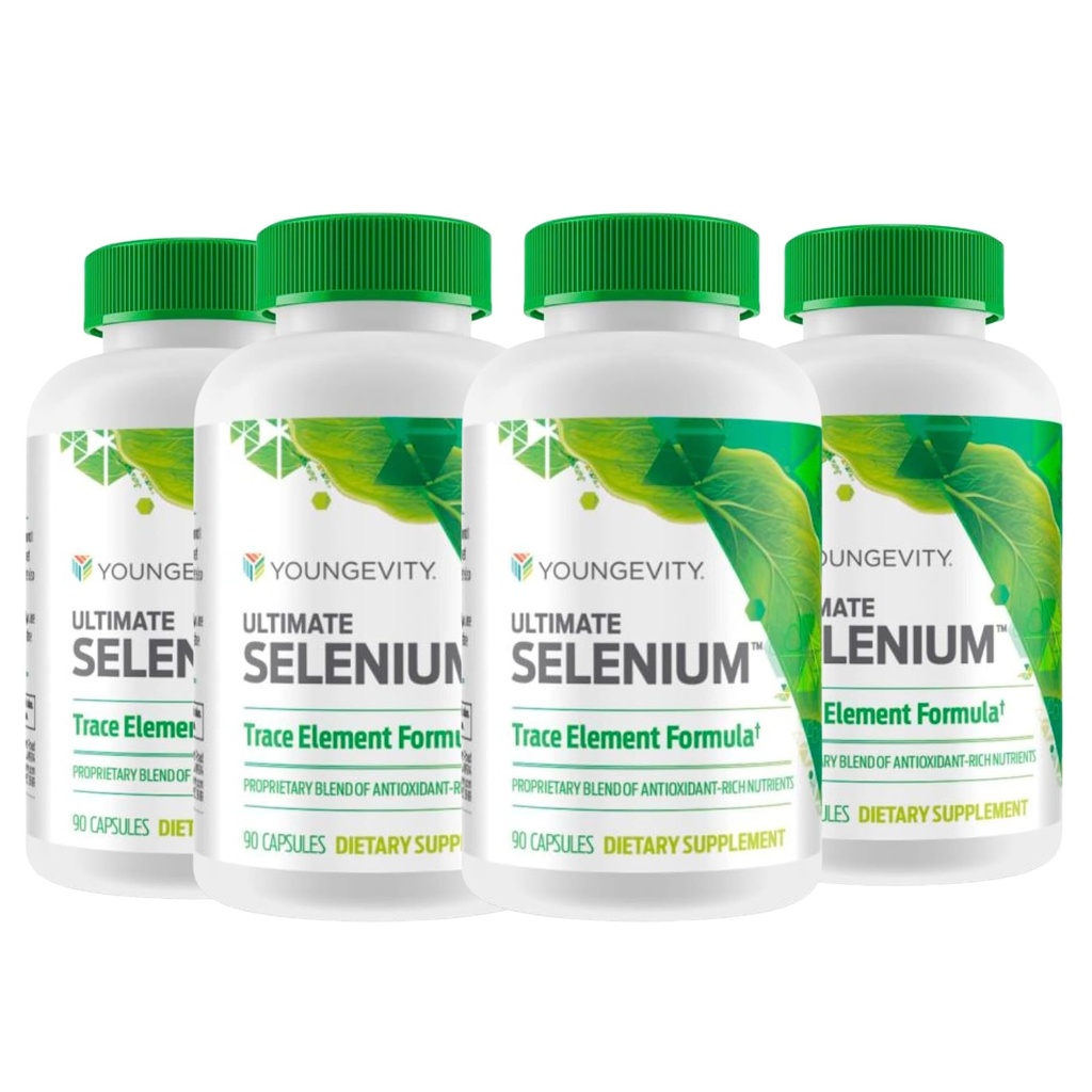 Youngevity Ultimate Selenium + Cofactors - 면역 지원, 산화 방어, 갑상선 기능 및 세포 건강 (I-selenomethionine)에 대한 필수 미네랄 보충 - (90 캡슐)