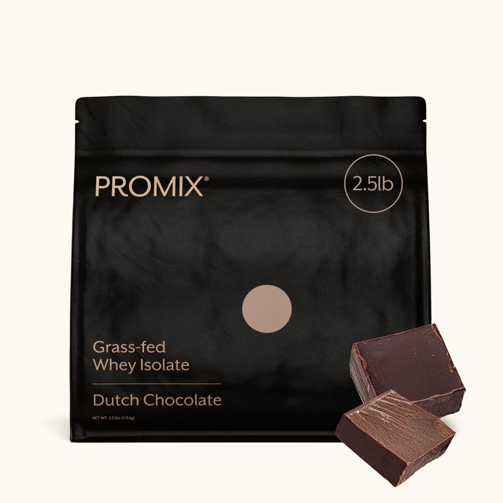 ProMix Nutrition Whey Protein Isolate Powder, Chocolate - Grass-Fed - ­Post Workout Fitness & Nutrition Shakes, Smoothies & Cooking Recipes - 글루텐 프리 & 케토 - 친구 - 2.5 파운드 (팩 1)