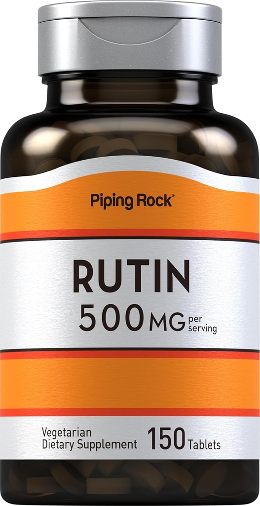 배관 바위 루틴 500mg | 150 정제 | 채식주의, 비 GMO, 글루텐 무료 보충